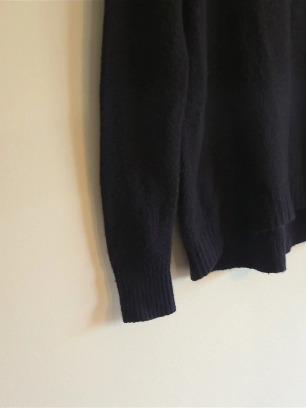 J.Crew Women's Cashmere Black Turtleneck Sweater Classic Ribbed Neck